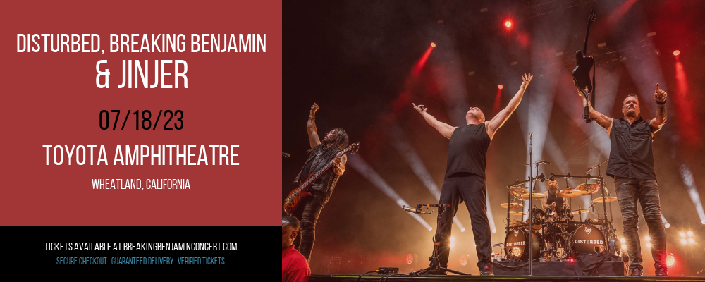 Disturbed, Breaking Benjamin & Jinjer at Breaking Benjamin Concert Tickets