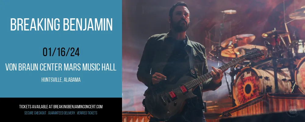 Breaking Benjamin at Von Braun Center Mars Music Hall at Von Braun Center Mars Music Hall